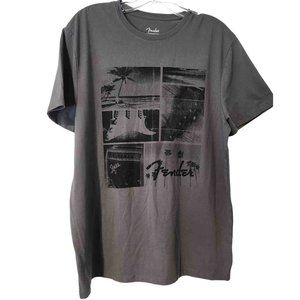 Fender Tshirt Large Grey Short Sleeve